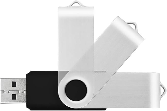 Aiibe 32GB USB Flash Drive 50 Pack Lot USB 2.0 Thumb Drive 32GB Flash Drive Bulk USB Drives Memory Stick Zip Drives Wholesale, 50Pcs Black