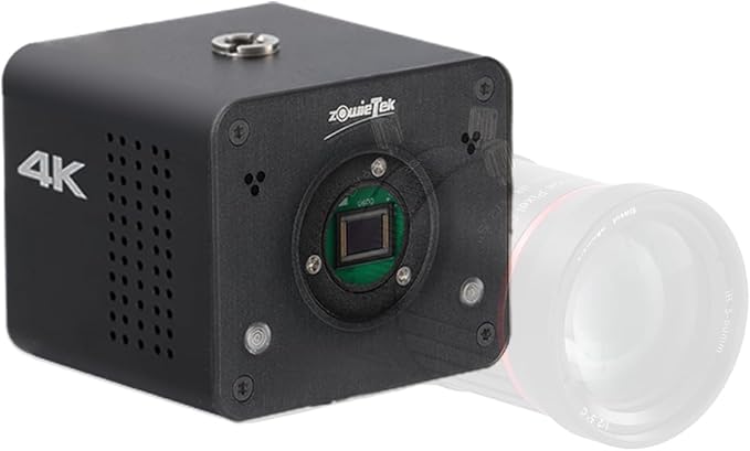 zowietek 4K Native NDI|HX3 POV Box Camera PoE, ZowieCAM, SDI & HDMI & UVC Output, Standalone RTSP/RTMP(s)/SRT Live Streaming, Ultra-Compact, Interchangeable Lens, PC/Mobile Phone/Tablet Control (CS)
