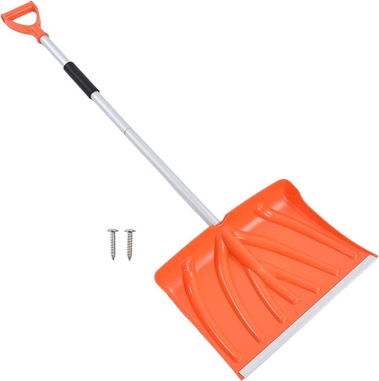 Snow Shovel Large Capacity D Shaped Handle Aluminum Alloy Plastic Detachable Assemblable Shovelling Tool for Cleaning Snow and Other Materials