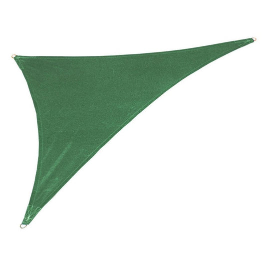 Coolaroo Coolhaven Shade Sail - 95% UV Block Breathable Outdoor Sun Shade with Stainless Steel Hardware for Patio, Deck, Garden, or Pool, 15 ft x 12 ft x 9ft Right Triangle, Heritage Green