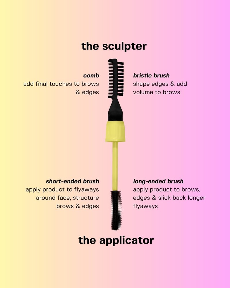 anagram Mane Stage All-in-One Hair & Brow Sculpt, Clear, Gel, Flyaway Tamer, Brow Gel & Edge Control, Vegan & Cruelty-Free, 0.39 fl oz