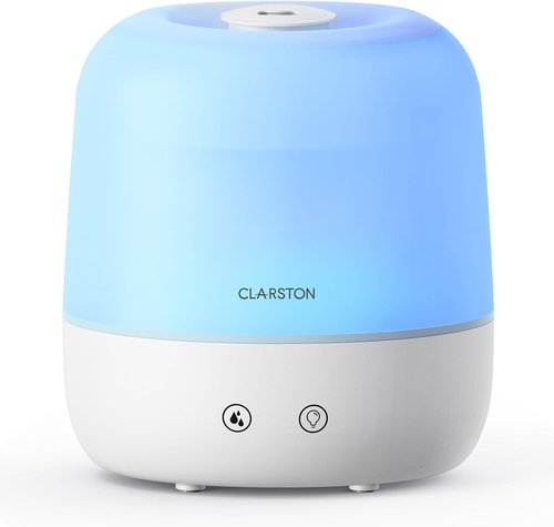 Clarston 2L Cool Mist Humidifier - 360° Adjustable Nozzle, Ultra-Low Noise, BPA-Free, Ideal for Bedrooms
