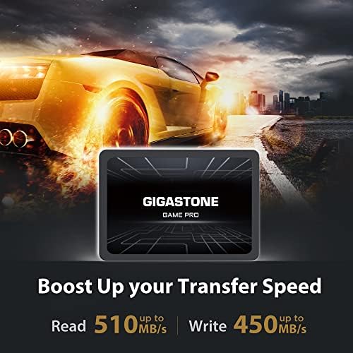 Gigastone 256GB SATA SSD (5-Pack) 2.5 inch SSD 520MB/s Upgrade Laptop PC Memory and Storage PS4 HDD Replacement 2.5" Internal Solid State Hard Drives SATA III SLC Cache 3D NAND Game Pro Performance