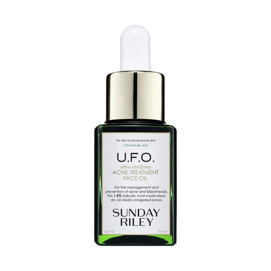 Sunday Riley U.F.O. Ultra-Clarifying BHA Salicylic Acid and Tea Tree Acne Treatment Face Oil, 1.18 Fl Oz