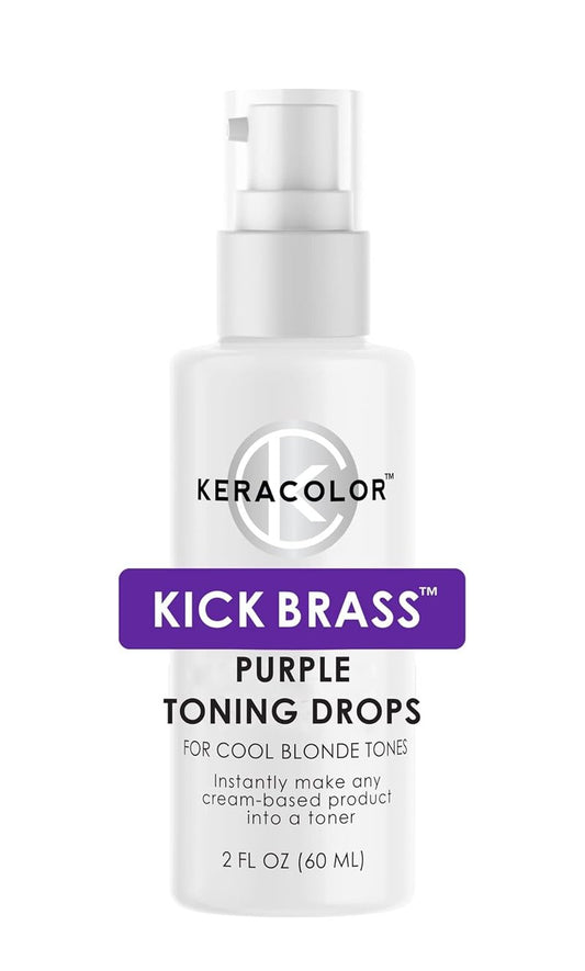 Keracolor Purple Toning Drops - Create Custom Purple Shampoo | Mix with Any Shampoo or Conditioner