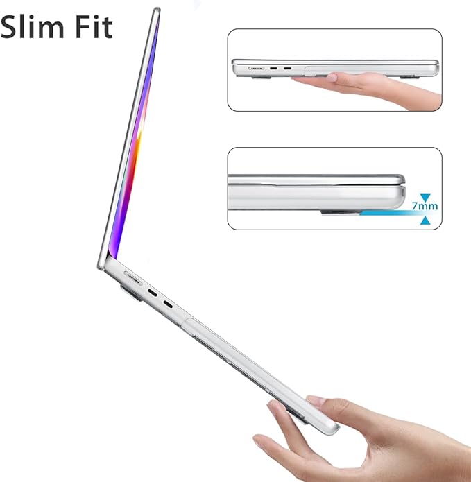 HOHAIYOO Compatible with MacBook Air 13 inch Case 2026 2025-2022 M5 A3449 M4 A3240 M3 A3113 M2 A2681, Hard Shell&Keyboard Cover&Screen Film&Webcam Cover for MacBook Air 13.6 inch Case, Explosion