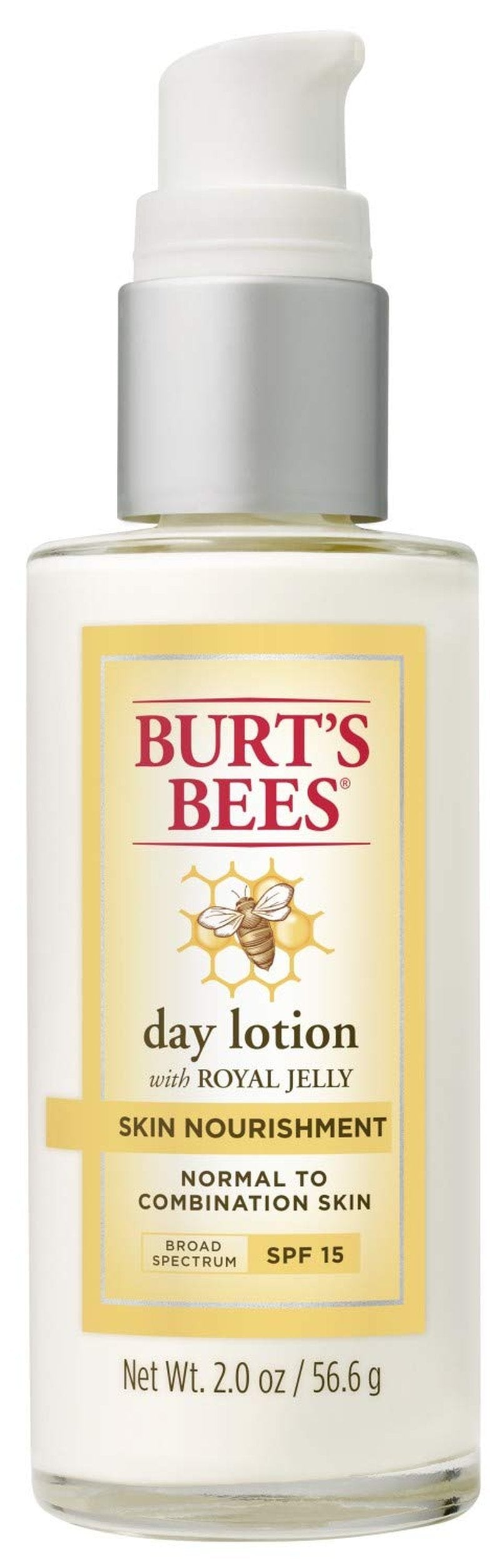 Burt's Bees Nourishment Day Lotion - SPF 15 for Normal to Combination Skin | 2 Fl Oz, Natural Formula