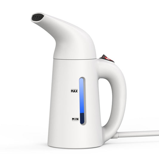 Steamer for Clothes Handheld,Portable Clothes Steamer Remove Wrinkle, 230ml Capacity Garment Steame Ideal for ALL Fabrics, 12 minutes Continuous Steam, One button Design, Easy to Use, mini (White)