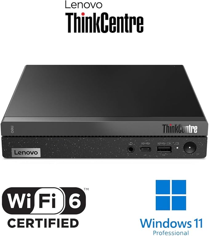 Lenovo ThinkCentre neo 50q Gen 4 Business MFF Desktop, 13th Gen Intel Core i5-13420H, 16GB RAM, 512GB PCIe SSD, Display Port, HDMI, RJ-45, Wi-Fi, Windows 11 Pro