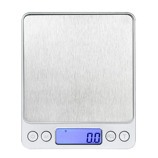 Skiennix High Precision Digital Kitchen Scale - Large LCD Display | Portable 5.11" x 4.13" x 0.59" for Baking & Cooking