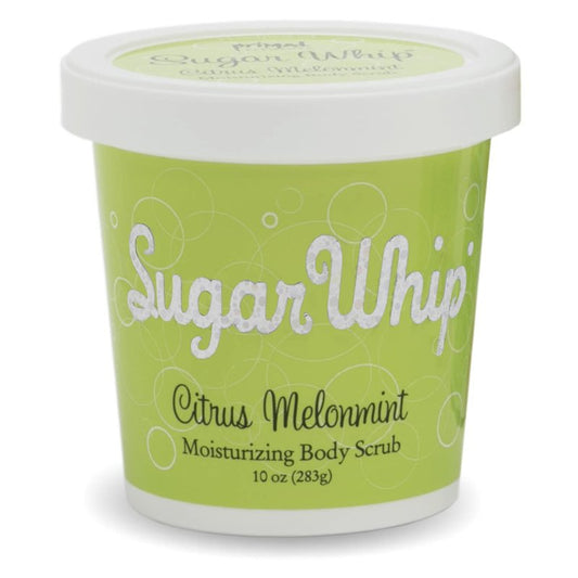 Exfoliating Sugar Scrub - Primal Elements Citrus Melonmint Body Cleanser & Moisturizer | 10 oz