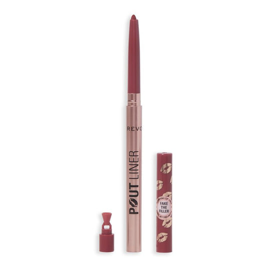 Revolution Beauty London, Pout Bomb Plumping Lip Liner, Long-Lasting Lip Shaper with Hyaluronic Acid & Vitamin E, Vegan & Cruelty-Free, Warm Peach Orange