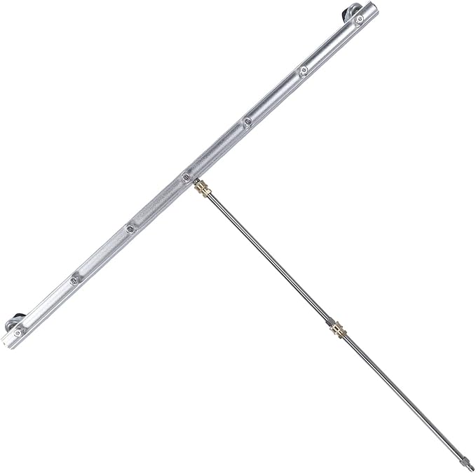 Pressure Washer Broom 39.37 Inch Extension Rod Stainless Steel Cleaner Quick Connect for Driveways Patios Undercarriages Commercial Residential Use (for Undercarriage Cleaner)