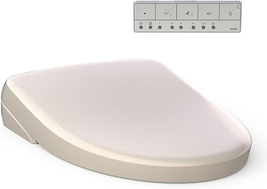 TOTOÂ® WASHLETÂ® S7A Electronic Bidet Toilet Seat with EWATER+Â® Bowl and Wand Cleaning, Auto Open and Close Contemporary Lid, Elongated, Sedona Beige - SW4736#12