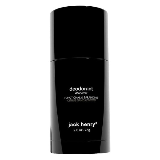 Jack Henry Natural Deodorant for Men and Women, Vegan Deodorant with Shea Butter Magnesium, Zinc and Probiotics, Coconut MCT, Aluminum-Free, Baking-Soda-Free, Citrus Sandalwood Scent, 2.65 oz