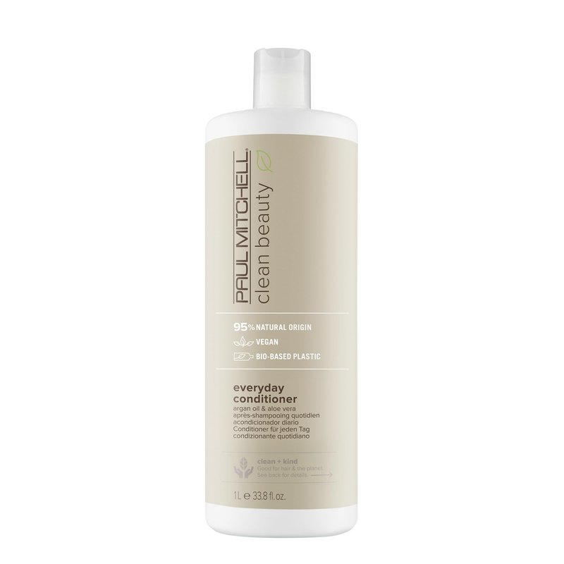 Paul Mitchell Clean Beauty Everyday Conditioner Ultra-Rich Formula, Improves, Elasticity For All Hair Types, 33.8 fl. oz