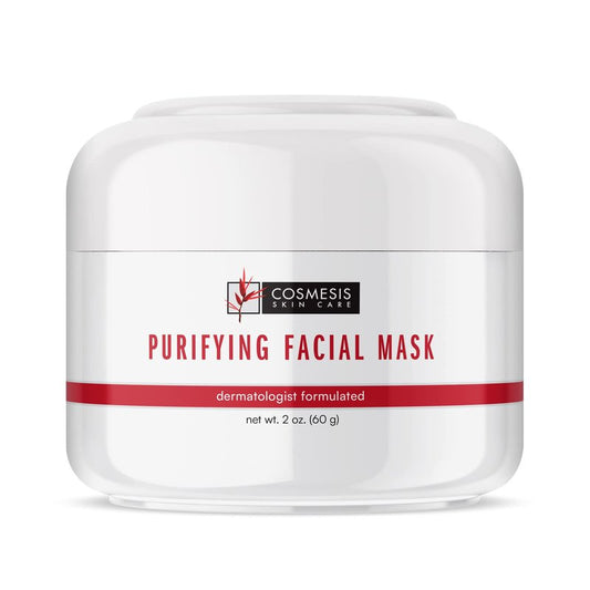 Purifying Facial Mask - Detox & Soothe Skin with Zinc, Sulfur, Camphor Infused Formula for Clear Complexion - 2oz