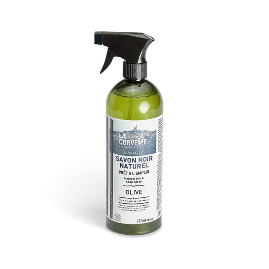 The Corvette Black Liquid Soap Eco ECOCERT Olive Spray 750 ml