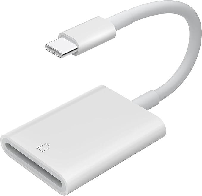TIANSONG USB C SD Card Reader,USB 3.0 High Speed to SD Card Adapter for iPhone 15/16 Pro Max iPad Pro Trail Game Camera Viewer for MacBook Pro/Air iMac M1 M2 M3 Galaxy S24 Android PhoneTablet (White)