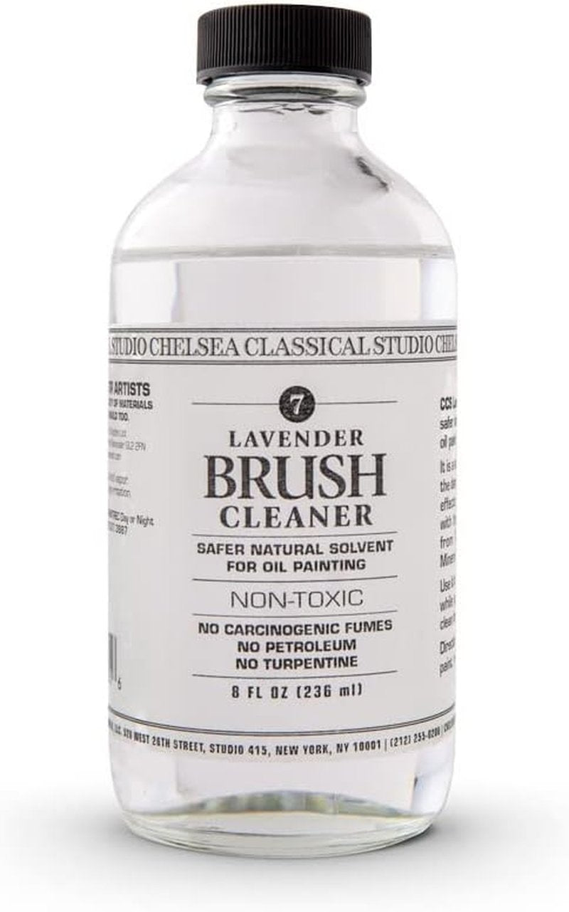 Lavender Essence Brush Cleaner - Maintain Paintbrush Quality | 8 oz. Bottle