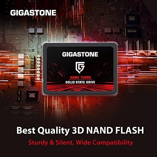 Gigastone 256GB Game Turbo SSD (3-Pack) Up to 540MB/s with SLC Caching Gaming/PC/Desktop/Laptop Upgrade SSD 5-Year Warranty 2.5" SATA Internal Disk Solid State Drives 2.5 inches SATA 3.0 Disk