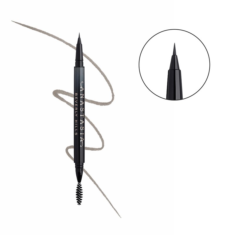 Anastasia Beverly Hills Microstroke Brow Pen - Waterproof Long-Wear Liquid Brow Definer with Superfine Brush Tip for Full-Looking Brows - Medium Brown