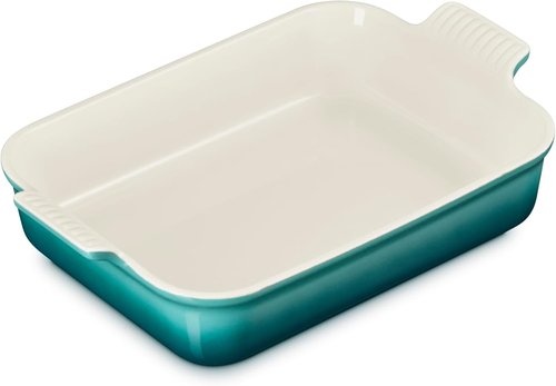 Le Creuset Stoneware Baking Dish - 4 Qt. Heritage Design in Riviera Color
