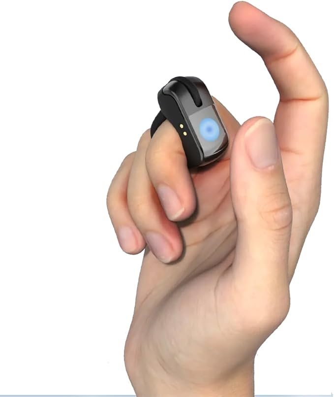 INSTAWOW AirKlc Finger Ring Mouse, Bluetooth Touchpad, Cursor Control, Video Scroll, Compatible with PC, Laptop, Mobile, Tablet