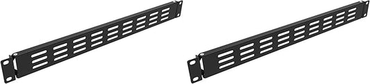 QiaoYoubang 1U Hinged Vented Rack Mount Blank Panel Spacer for 19in Server Rack or Network Cabinet (1U Vented Blank Panel) (Pack of 2)