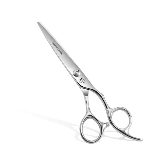 Fenice Totem CNC Hair Scissors, Smooth Mirror Blades, Professional Cutting with Long Lasting Sharpness (Straight)