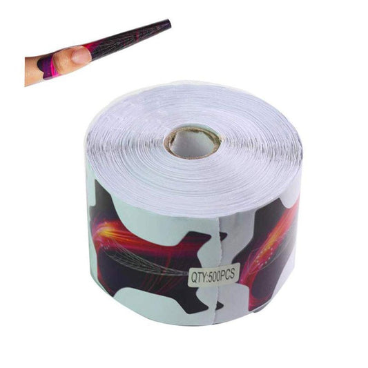 BeautyLeader 500Pcs Long Nail Forms System for UV Gel Acrylic Nail Tips Extension Sharp Ending Adhesive Nail Polish Form Sticker