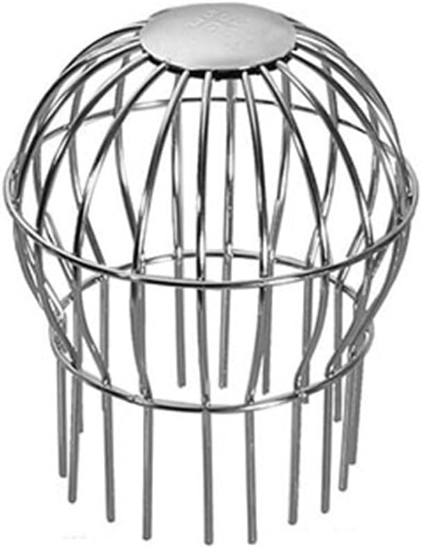 304 Stainless Steel Drain Filter Strainer, Anti-Blocking Round Downspout Mesh Cover for Roof Gutter Cleaning Tool(50MM)