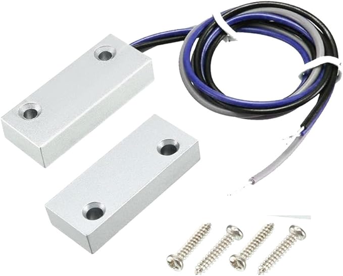 Gebildet Rolling Door Contact Magnetic Reed Switch Alarm with 3 Wires for N.O./N.C. Applications MC-51