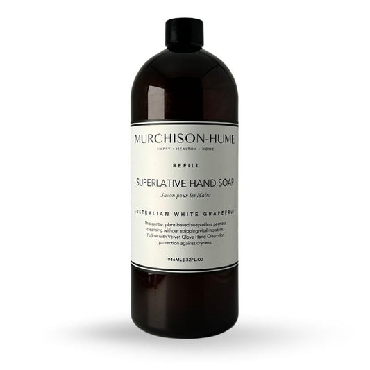 Murchison-Hume Australian White Grapefruit Hand Soap Refill | Superlative Plant-Based Formula | Eco-Friendly 32 fl oz Refill for Pump Dispenser | SLS-Free, Paraben-Free & Cruelty-Free