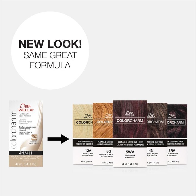 COLORCHARM Permanent Liquid Hair Color | 6W Praline | Up to 100% Gray Coverage | 1.42 Fl Oz