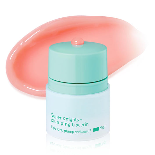 belif Super Knights Lipcerin - Plumping Lip Butter Balm with Hyaluronic Acid & Vitamin C | Hydrating Korean Lip Care for Teens & Women | Glossy Lip Balm | Small Gift