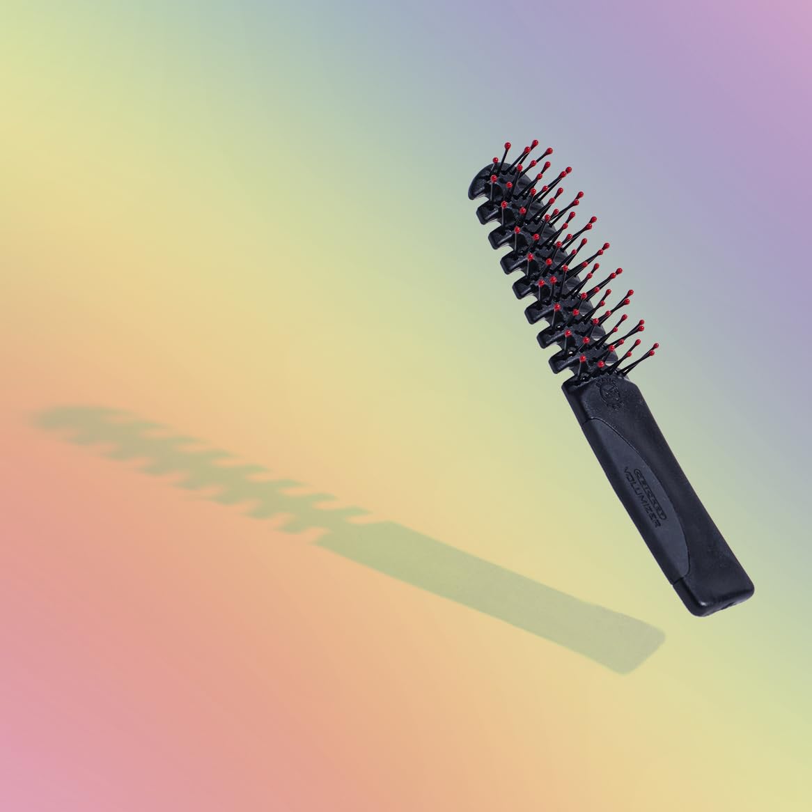 Cricket Static Free Volumizer Hair Brush - Blow Drying, Styling, and Detangling All Hair Types, Long, Short, Thick, Thin, Curly, Straight, and Wavy (Black)