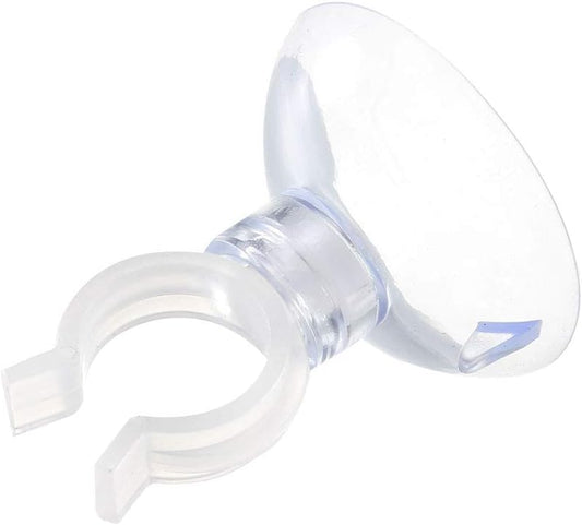 uxcell Aquarium Suction Cup Clips - Durable Airline Tube Holders for Fish Tanks | Clear 13mm, 20 Pcs