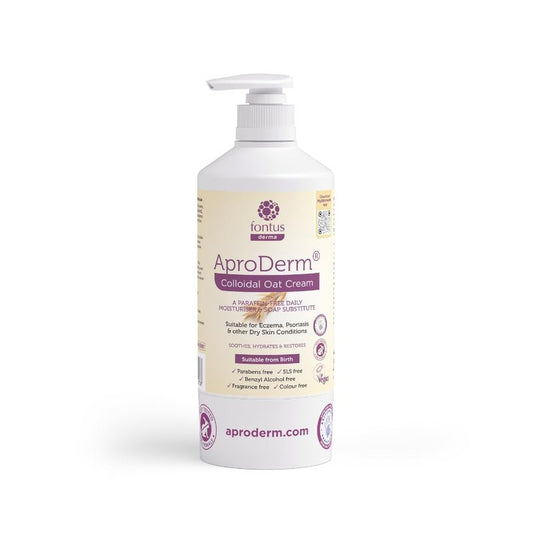 Aproderm Colloidal Oat Cream - 500ml pump - Paraffin Free Cream - Suitable for dry skin, eczema and psoriasis …