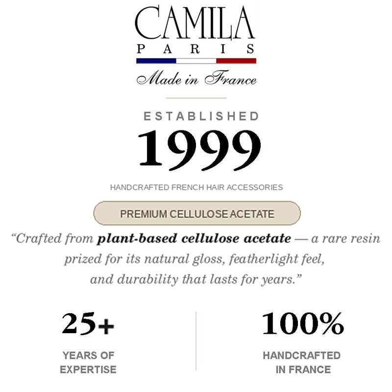 Camila Paris NV109 2PK French Hair Clip, 4 Inch Large Hair Clips for Thick Hair, Girl Big Hair Claw Clips for Long Hair, Jaw Hair Clips for Women Thick Hair Strong No-Slip Grip, Made in France