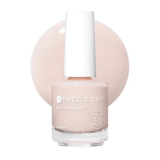 Dazzle Dry Nail Lacquer - Rose Quartz Semi-Sheer Peach Polish | 0.5 Fl Oz