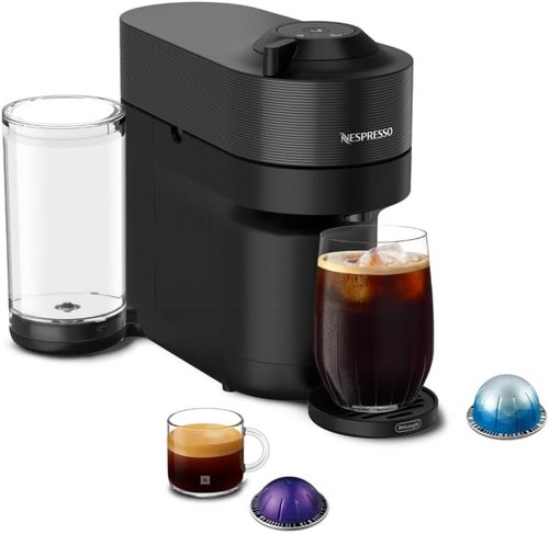 De'Longhi Nespresso Vertuo Pop+ Coffee & Espresso Machine - Sleek Liquorice Black Finish