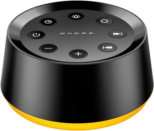 Brown Noise Sound Machine by [Brand Name] - 30 Soothing Sounds & 12 Color Night Light | Perfect for Sleep & Relaxation