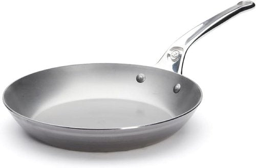 de Buyer MINERAL B Pro Carbon Steel Fry Pan - 11" Diameter, Naturally Non-Stick Finish - Perfect for Searing & Sautéing