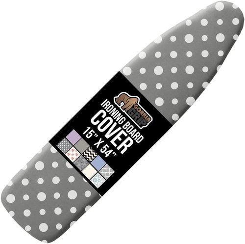 GORILLA GRIP Ironing Board Cover & Pad - Silicone Coating, 400°F Scorch Resistant, 15x54" Dots