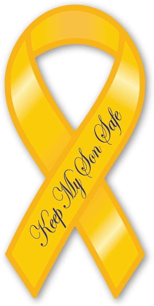Magnet America Keep My Son Safe Ribbon Magnet - 8" x 3.875" for Vehicles & Refrigerators