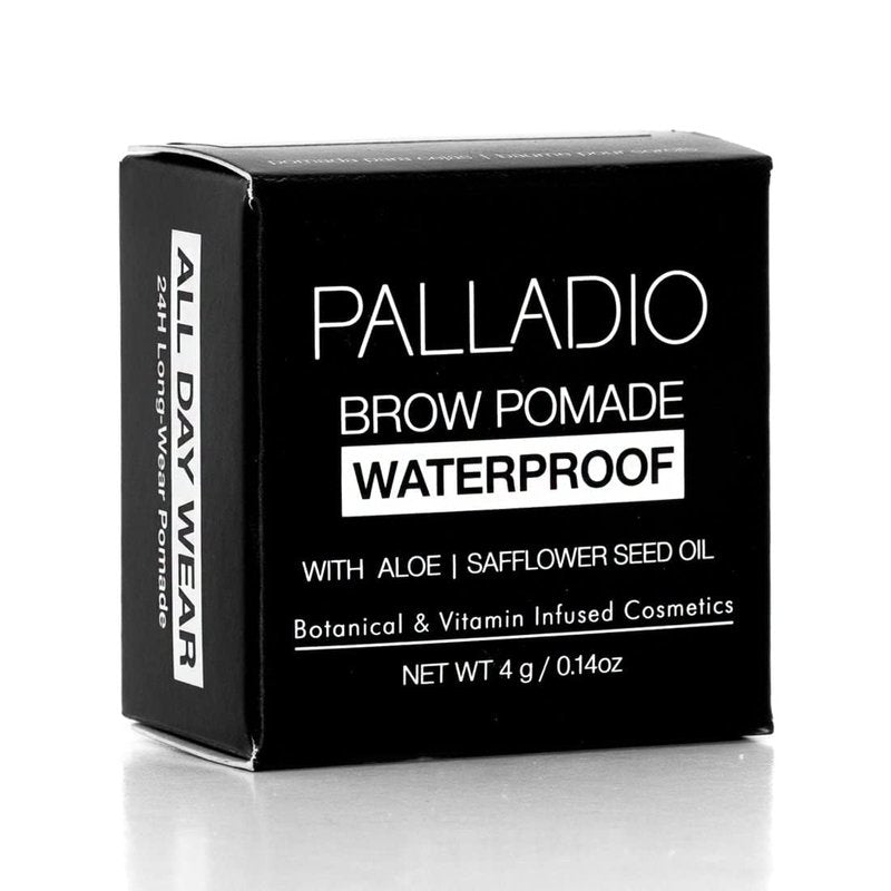 Brow Pomade Waterproof - 24 Hour Smudge-Proof Formula | Dark Brown, Creamy Texture for Defined Brows