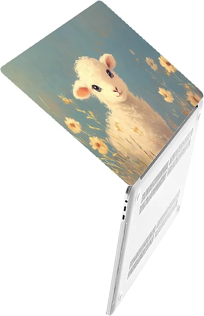 COTAIL Compatible with MacBook Air 13.3 13.6 Inch Case 2022 2021 2020 2019 Plastic Hard Shell Case Cover,13.3 Air (A1932/A2179/A2337), Cute Little Lamb
