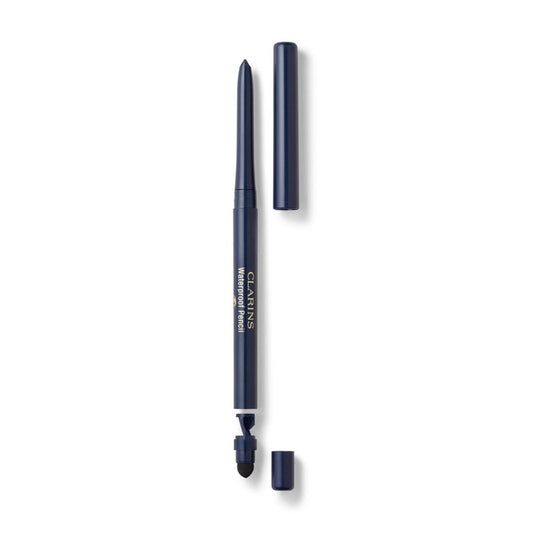 Clarins Waterproof Eye Pencil | Award-Winning | Highly Pigmented and Long-Wearing | Includes Retractable Tip, Built-In Sharpener and Smudger For Smoky Eye Looks | 0.01 Ounces