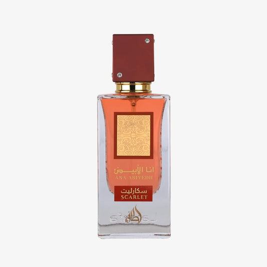 Lattafa Ana Abiyedh Scarlet – Fruity, Floral, Spicy, Sweet – Eau de Parfum Spray Long-Lasting Fragrance for Unisex, 2.0 Ounce / 60 ml